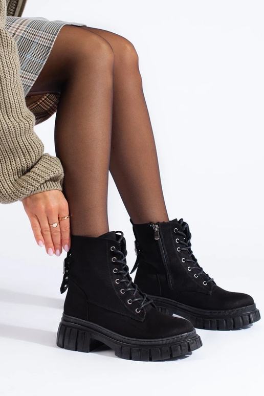 of suede boots Inith platform...