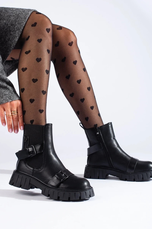 INomens boots Inith platform black