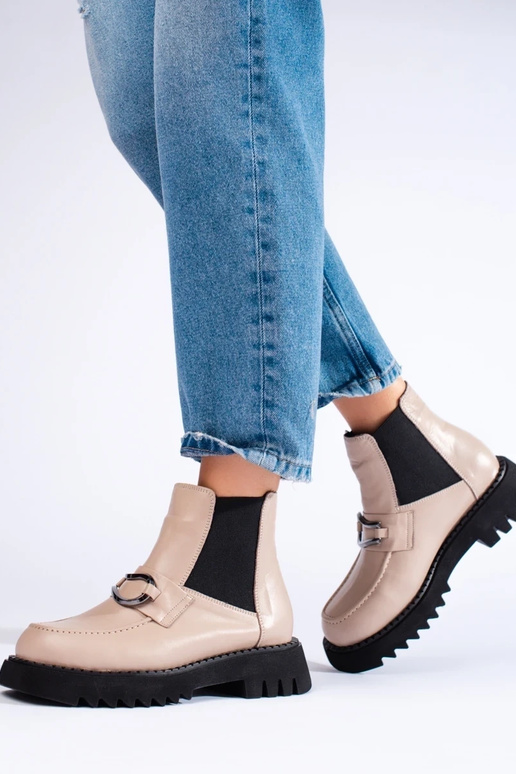 Leather Inomens boots Inith platform... Leather Inomens boots Inith platform...