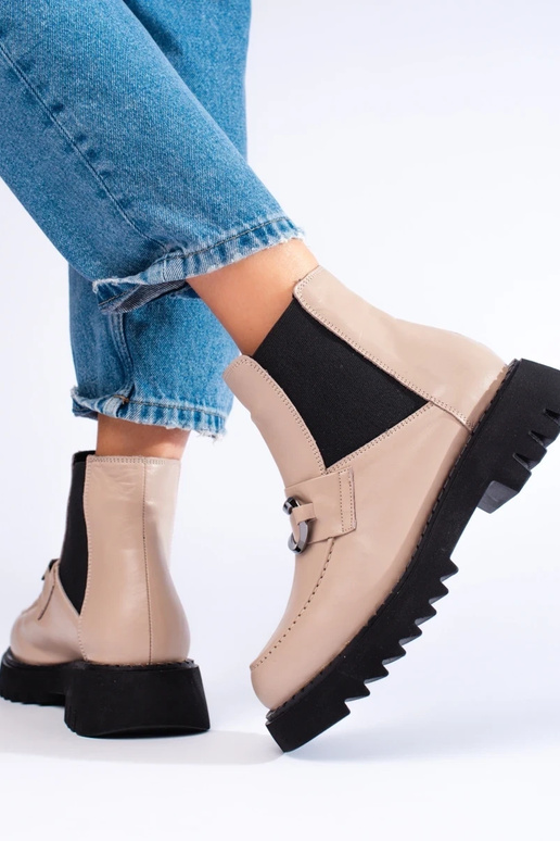 Leather Inomens boots Inith platform... Leather Inomens boots Inith platform...