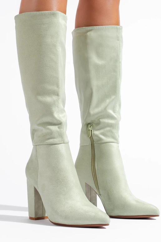 Boots from eco suede brightlygreen Boots from eco suede brightlygreen
