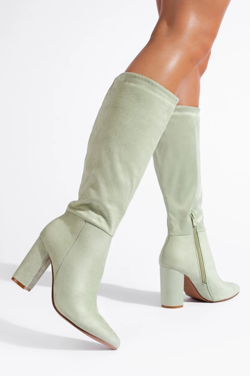 Boots from eco suede brightlygreen Boots from eco suede brightlygreen