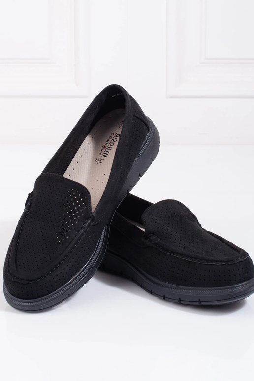 black Women's moccasins Shelovet black Women's moccasins Shelovet