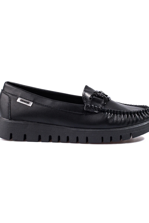 black INomens moccasins Inith platform