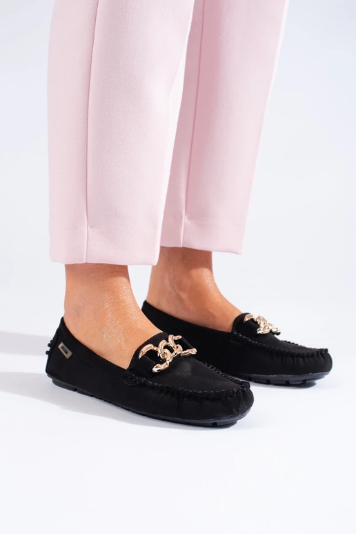 Women's moccasins Shelovet black