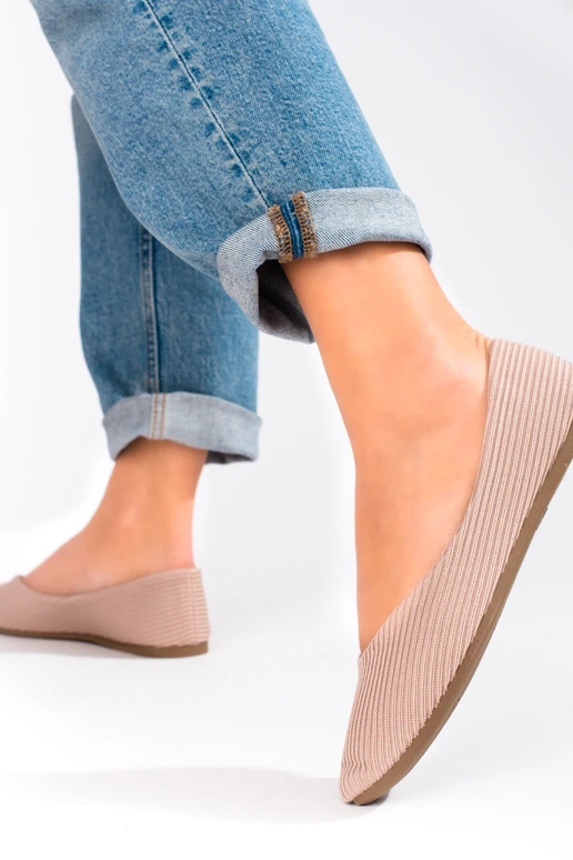 textile ballerinas Vinceza beige