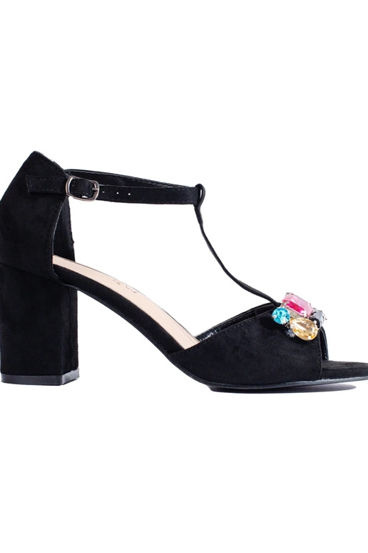 of suede  sandals on the heel... of suede  sandals on the heel...