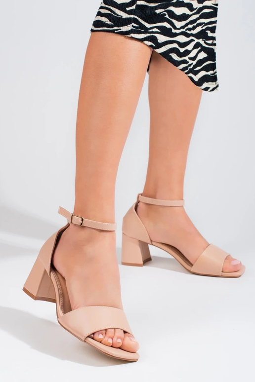 The classic model beige sandals...