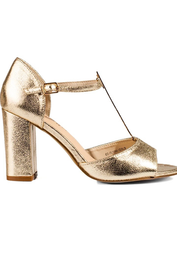 gold color   sandals  Shelovet