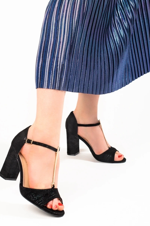 black   sandals  Shelovet black   sandals  Shelovet