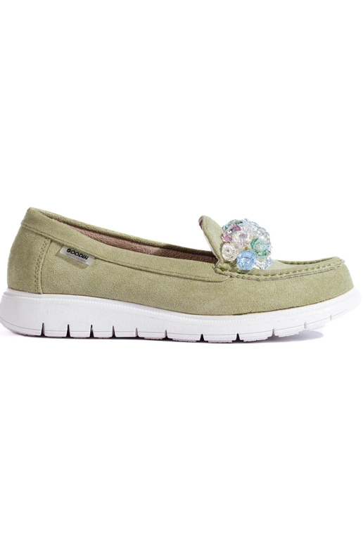 Women's moccasins Shelovet green Women's moccasins Shelovet green