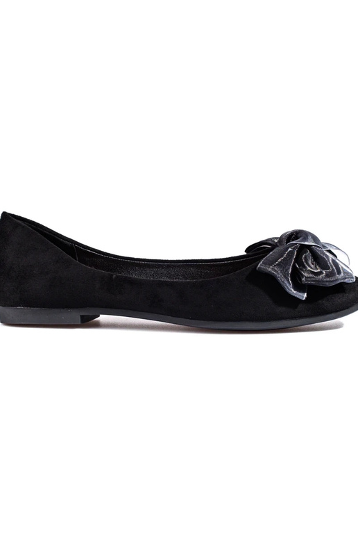 of suede  ballerinas with bow...