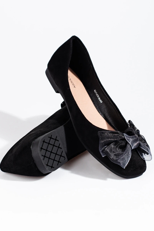 of suede  ballerinas with bow...