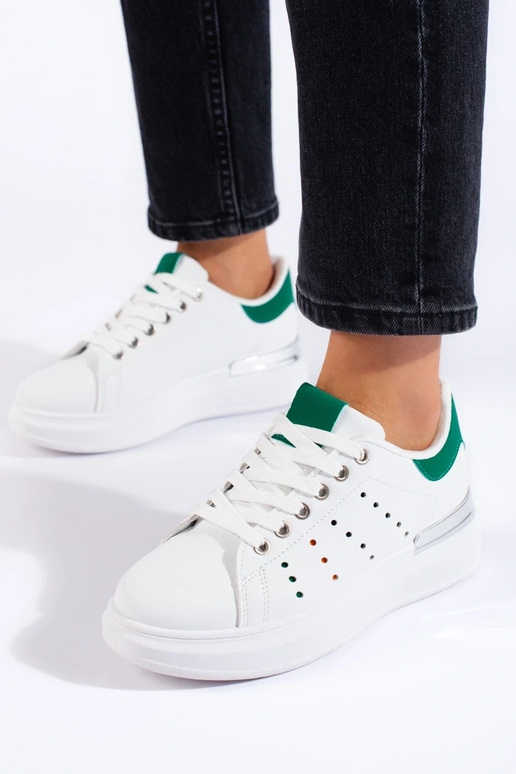 White color Sneakers shoes  Shelovet