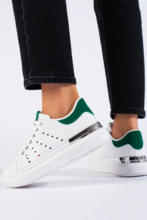 White color Sneakers shoes  Shelovet