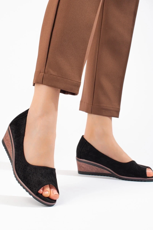 with elements of openwork of suede... with elements of openwork of suede...