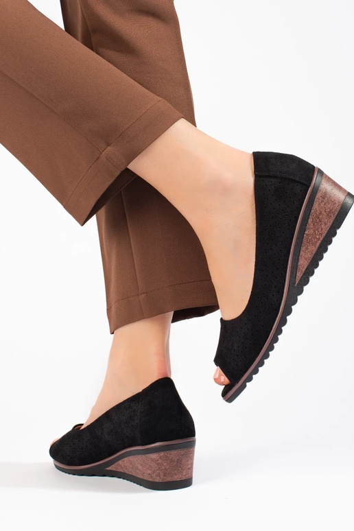 with elements of openwork of suede... with elements of openwork of suede...