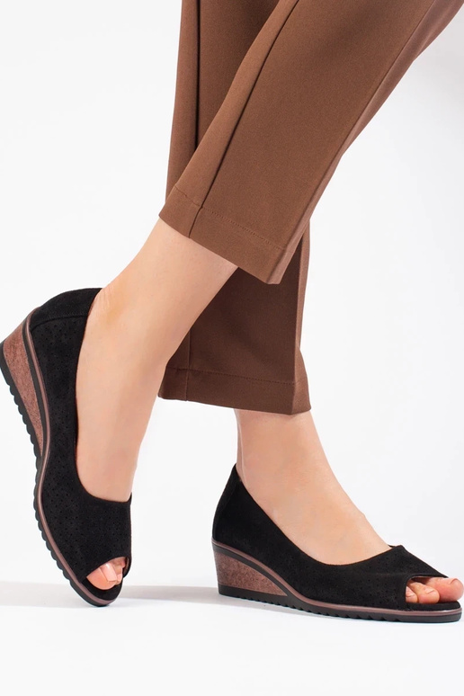 with elements of openwork of suede... with elements of openwork of suede...