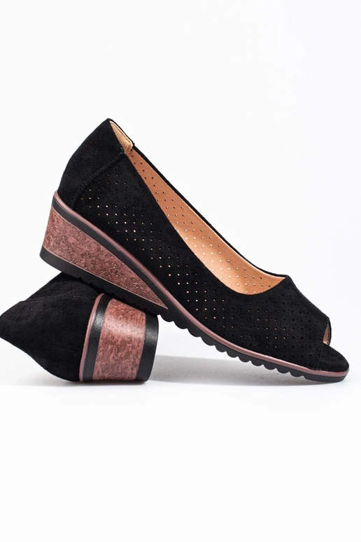 with elements of openwork of suede... with elements of openwork of suede...