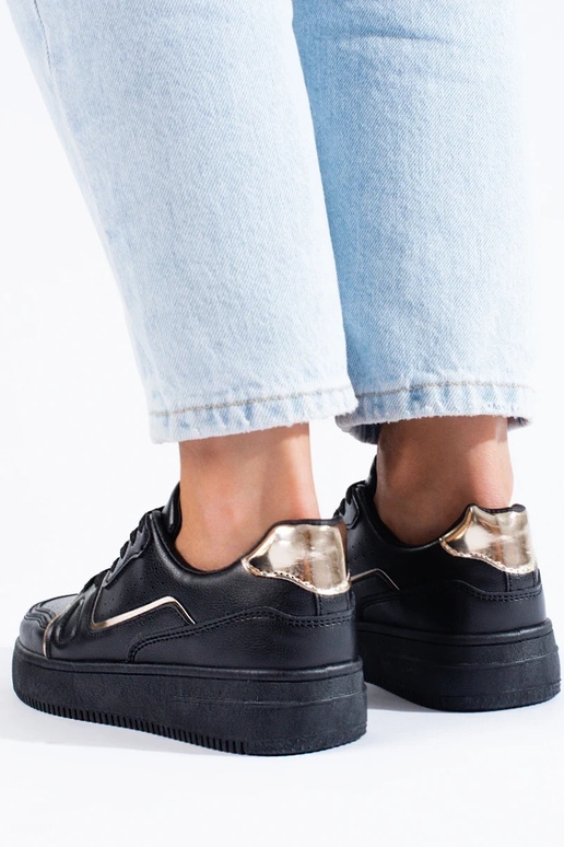 black Sneakers model shoes with... black Sneakers model shoes with...