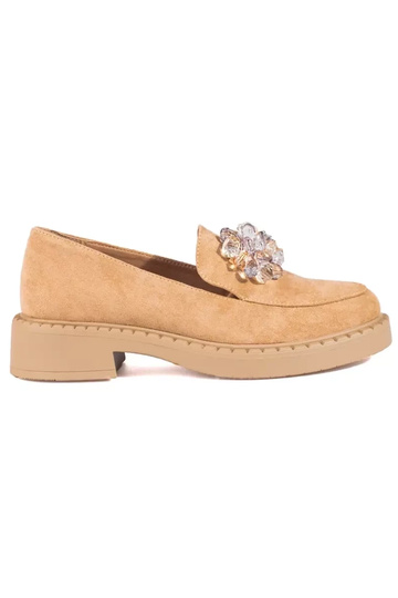 beige  of suede Women's...
