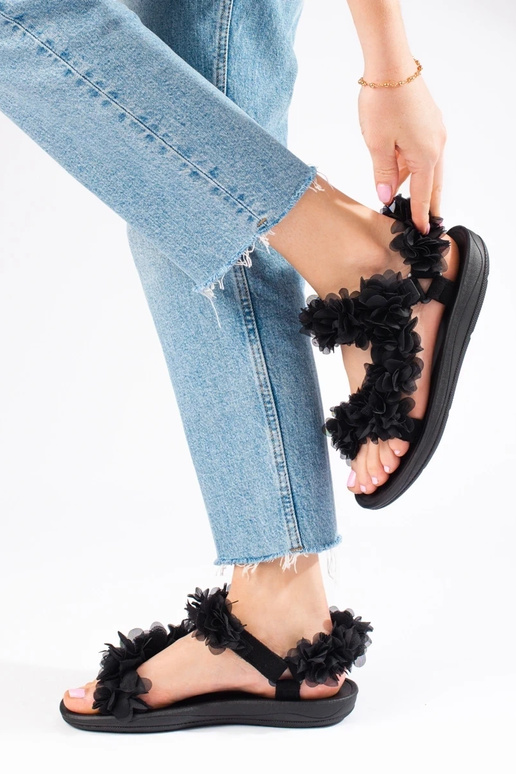 black  sandals  Shelovet black  sandals  Shelovet