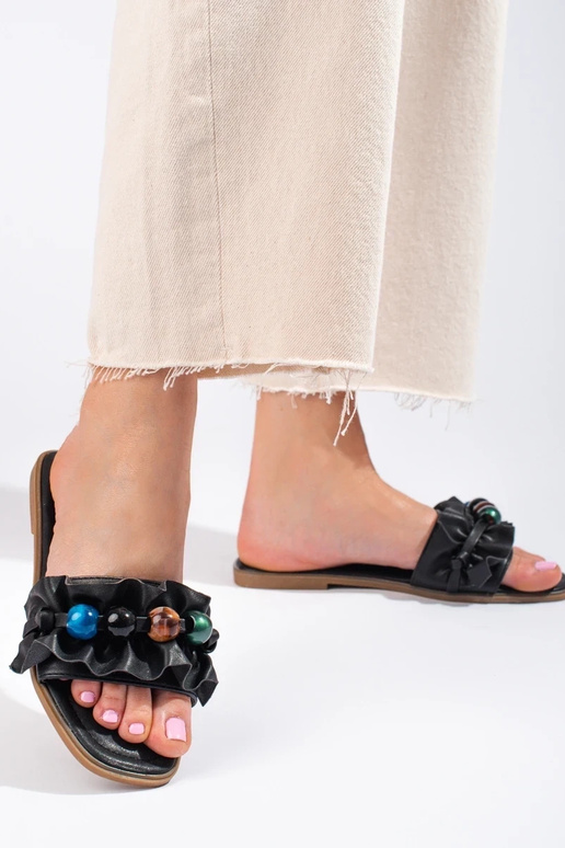 Slippers   black Shelovet Slippers   black Shelovet