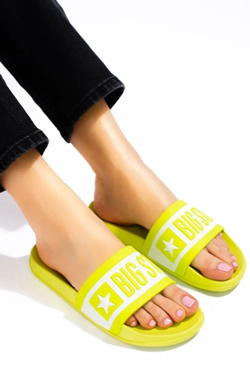 Slippers  zółte Big Star ll274742