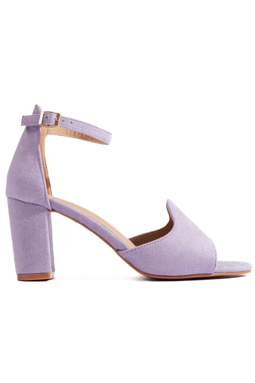 Purple  sandals  on the heel W. Potocki Purple  sandals  on the heel W. Potocki