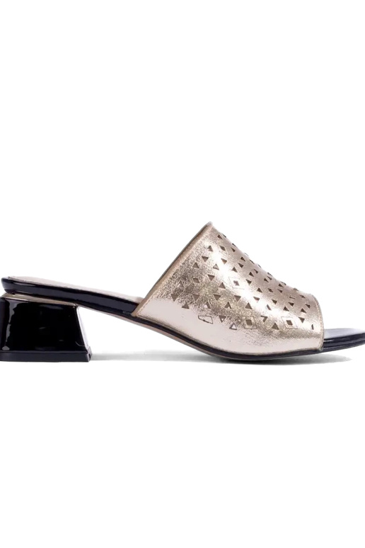 gold color  slippers    Shelovet