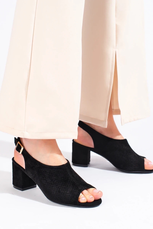 with elements of openwork sandals...