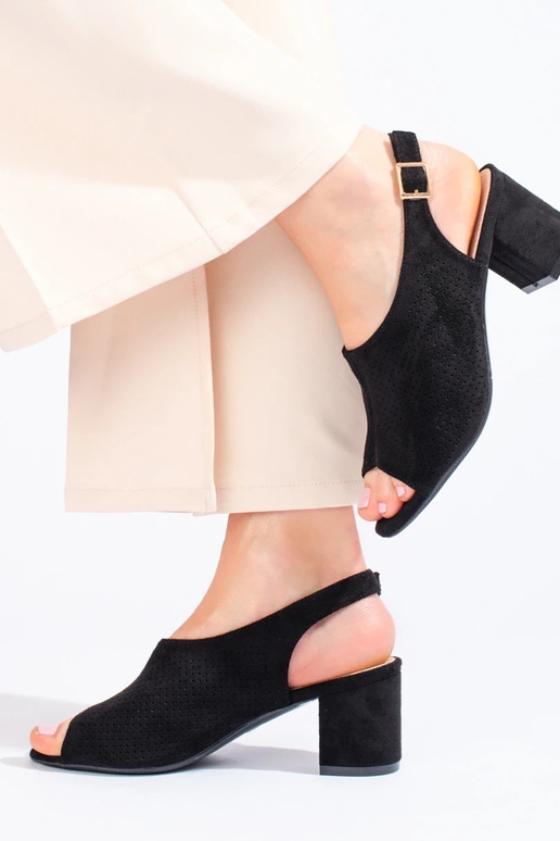 with elements of openwork sandals...