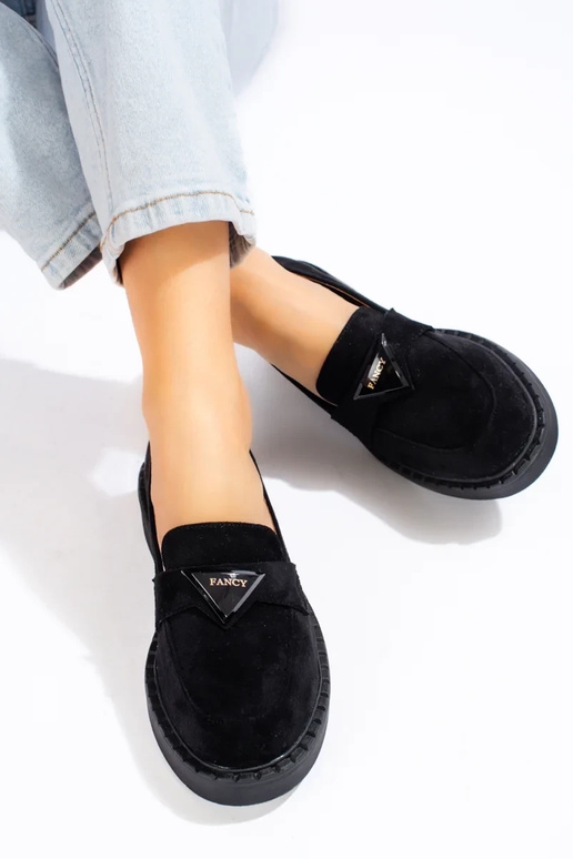 black of suede Women's moccasins Potocki black of suede Women's moccasins Potocki