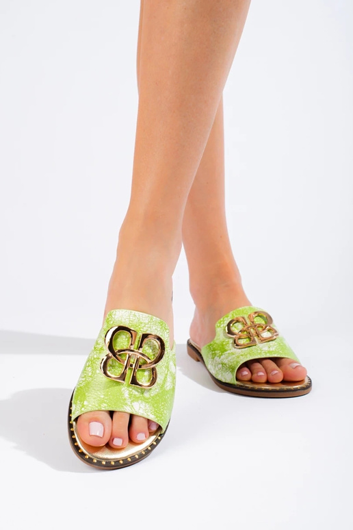 green slippers   Shelovet green slippers   Shelovet