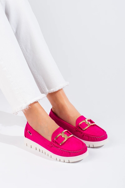 Moccasins of suede  pink Shelovet Moccasins of suede  pink Shelovet