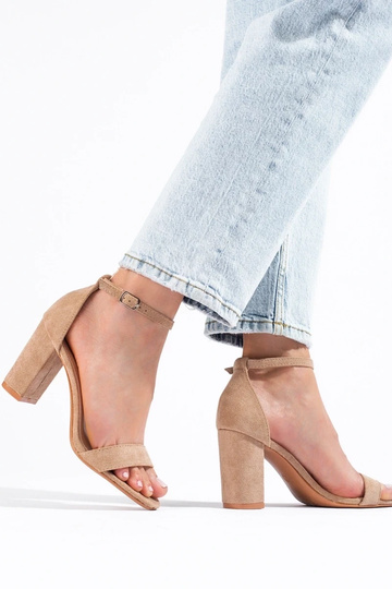 of suede sandals on the... 2