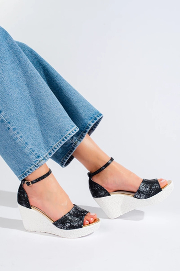 sandals   black-white color... 2