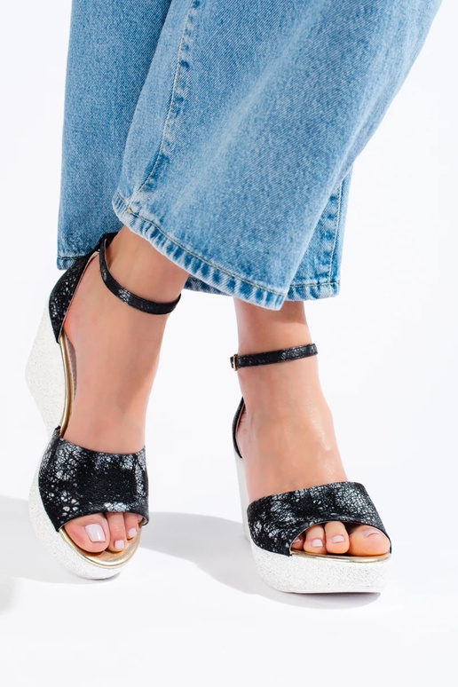 sandals   black-white color Shelovet sandals   black-white color Shelovet