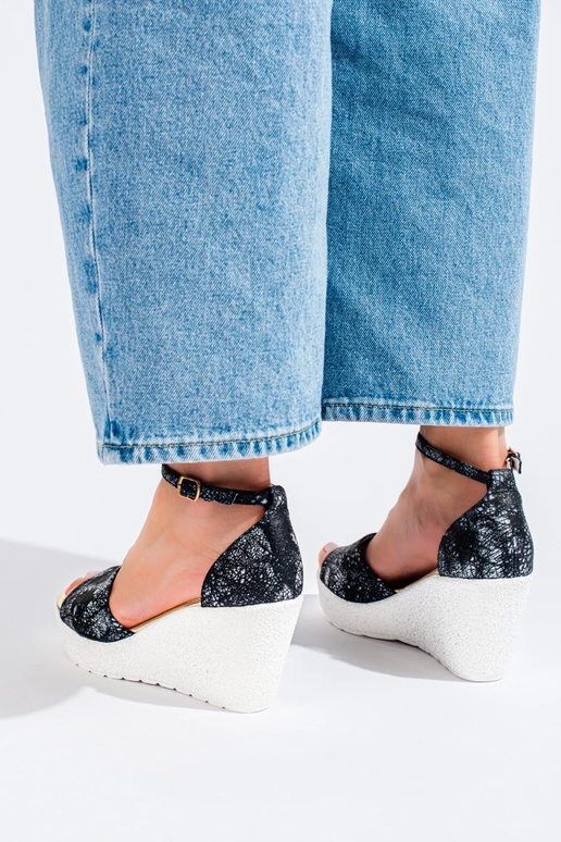 sandals   black-white color Shelovet sandals   black-white color Shelovet