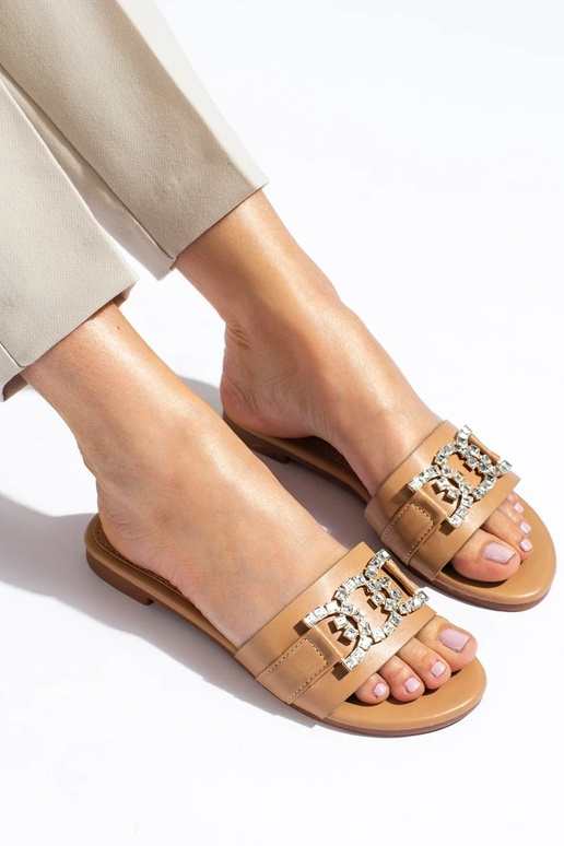 beige slippers   Shelovet beige slippers   Shelovet