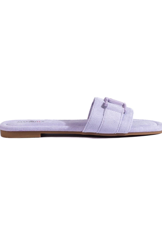 Purple  women's suede slippers Shelovet