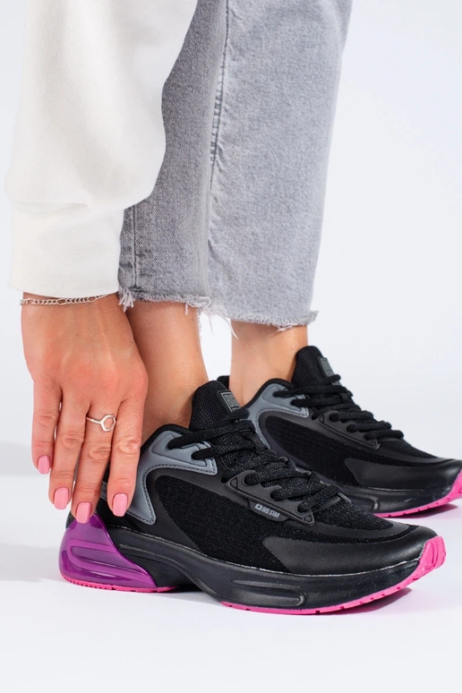 sports shoes black BIG STAR LL274335