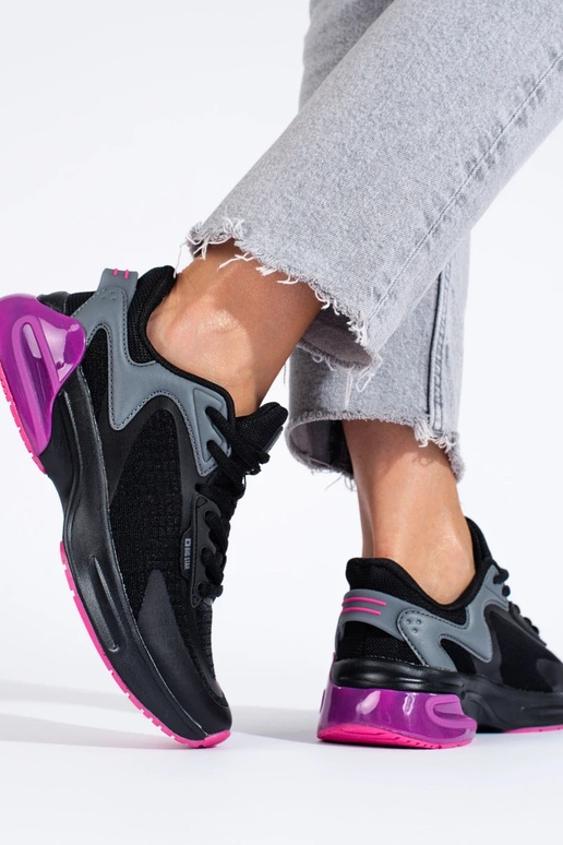 sports shoes black BIG STAR LL274335