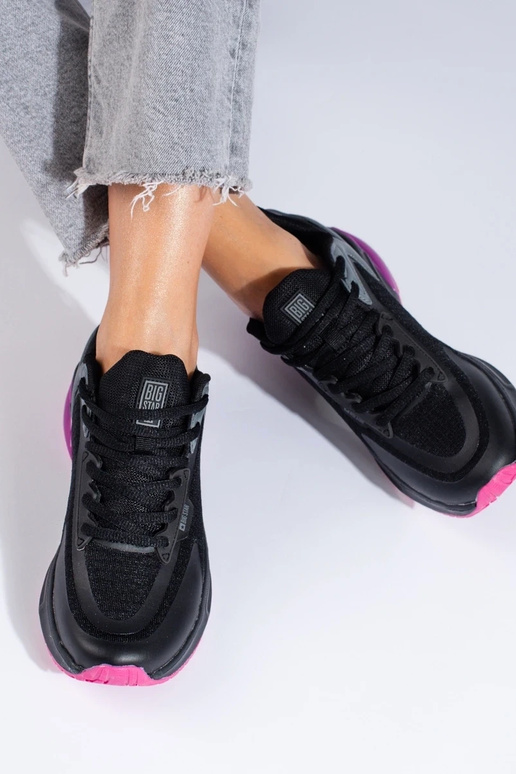 sports shoes black BIG STAR LL274335