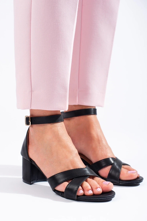 sandals   Shelovet black sandals   Shelovet black