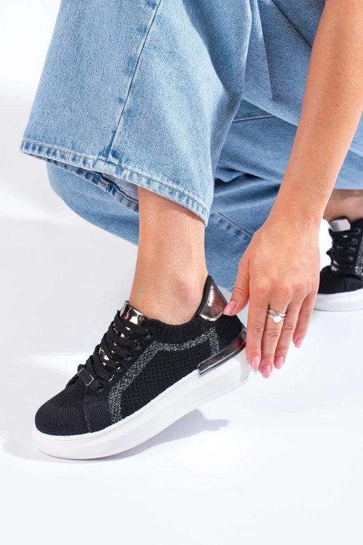 textile shoes with platform Shelovet... textile shoes with platform Shelovet...