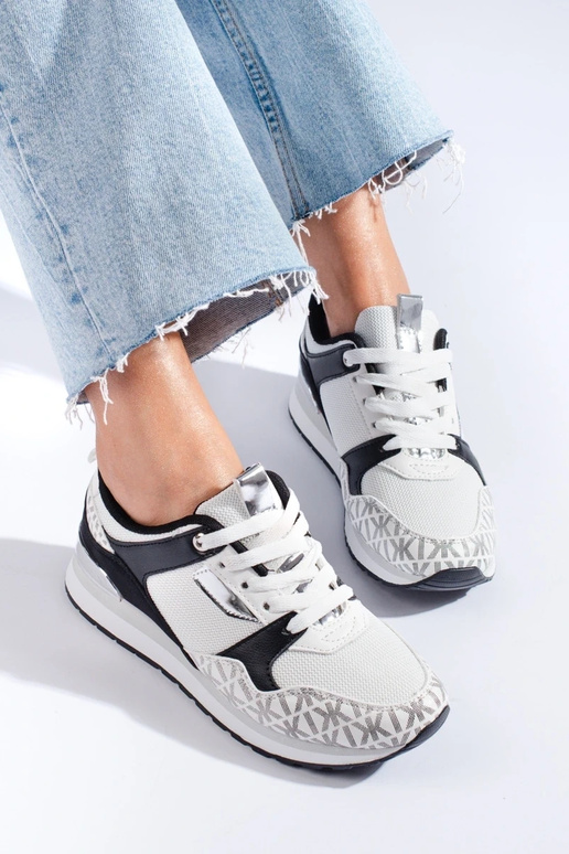 Sporty style white-black shoese Shelovet Sporty style white-black shoese Shelovet
