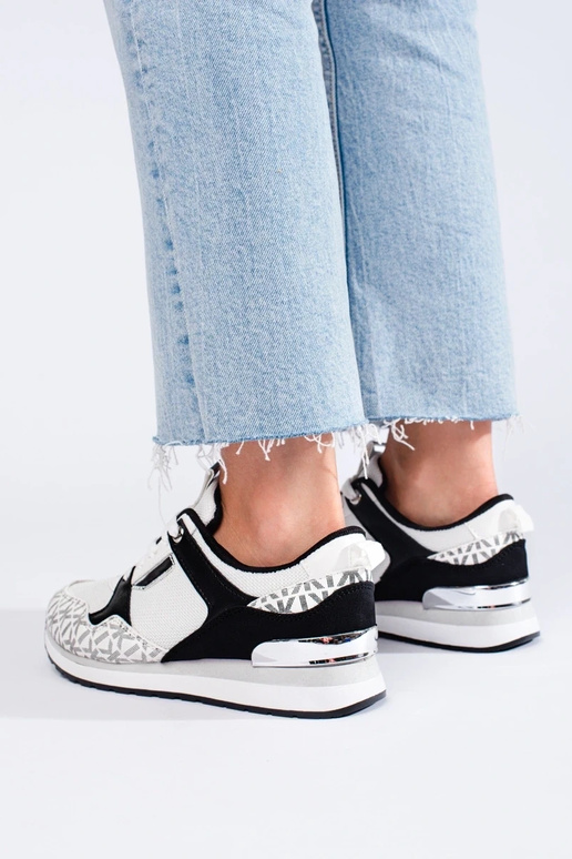 Sporty style white-black shoese Shelovet Sporty style white-black shoese Shelovet