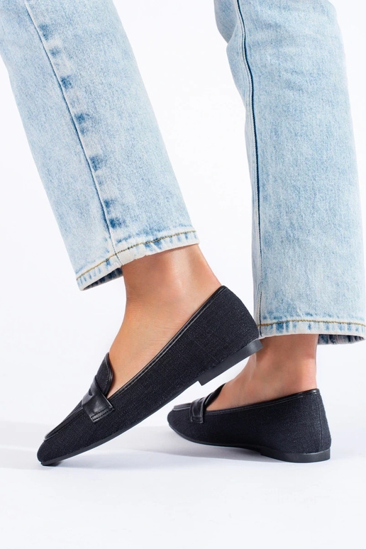 Women's moccasins black Shelovet Women's moccasins black Shelovet