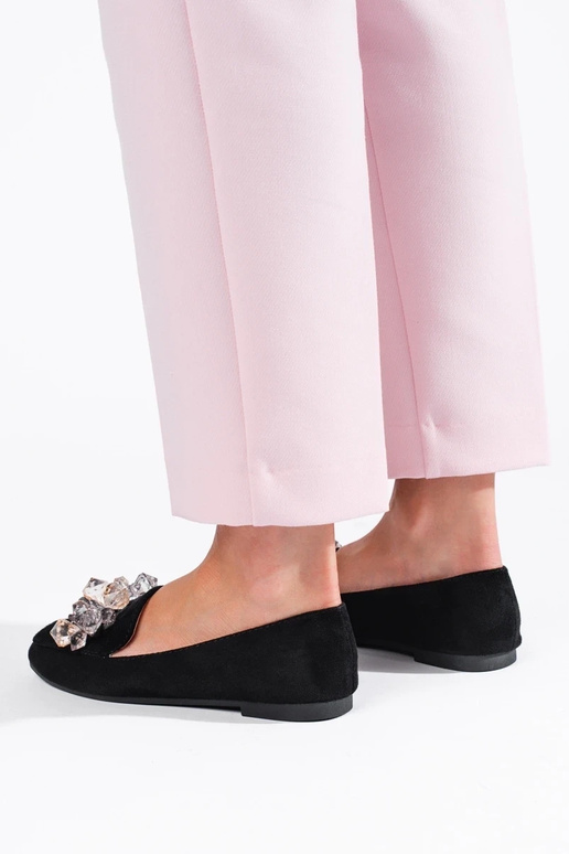 black of suede lords decorated with... black of suede lords decorated with...